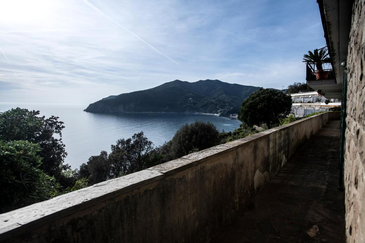 080 - La Villa Storica Il Vigneto 45B, Terrazza Sul Mare - Parcheggio Privato Gratis Moneglia Exteriör bild
