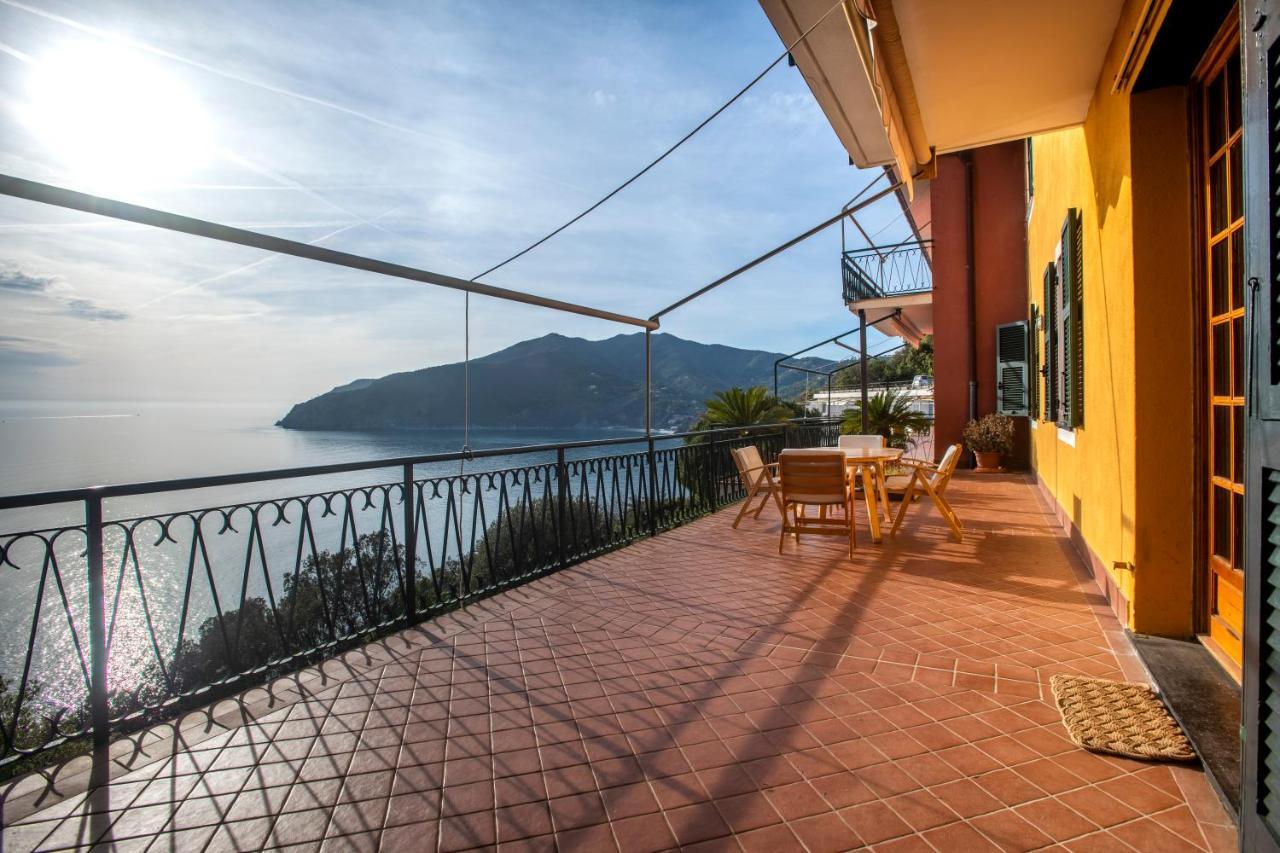 080 - La Villa Storica Il Vigneto 45B, Terrazza Sul Mare - Parcheggio Privato Gratis Moneglia Exteriör bild