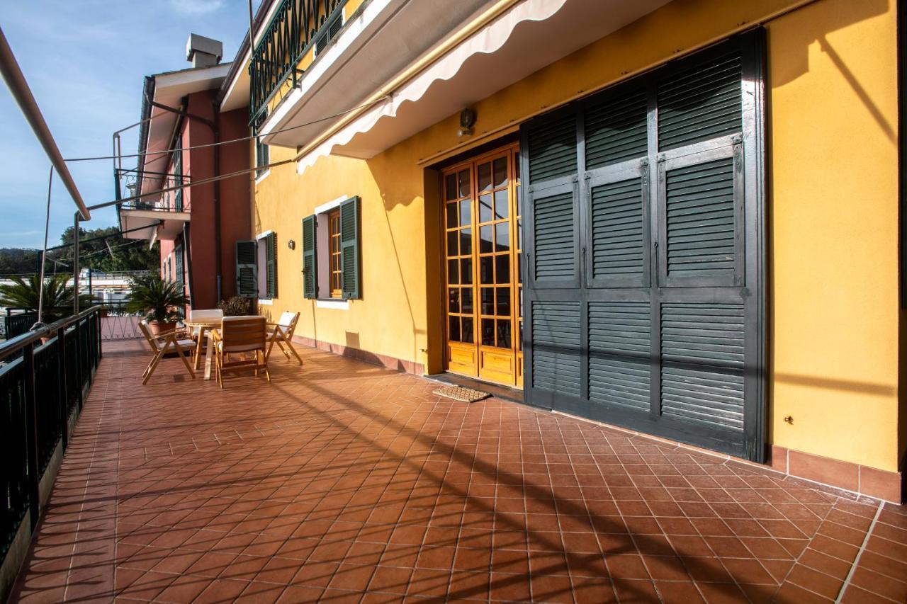 080 - La Villa Storica Il Vigneto 45B, Terrazza Sul Mare - Parcheggio Privato Gratis Moneglia Exteriör bild