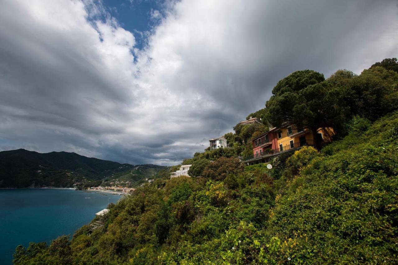080 - La Villa Storica Il Vigneto 45B, Terrazza Sul Mare - Parcheggio Privato Gratis Moneglia Exteriör bild