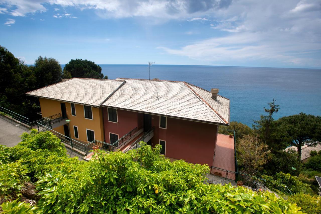 080 - La Villa Storica Il Vigneto 45B, Terrazza Sul Mare - Parcheggio Privato Gratis Moneglia Exteriör bild