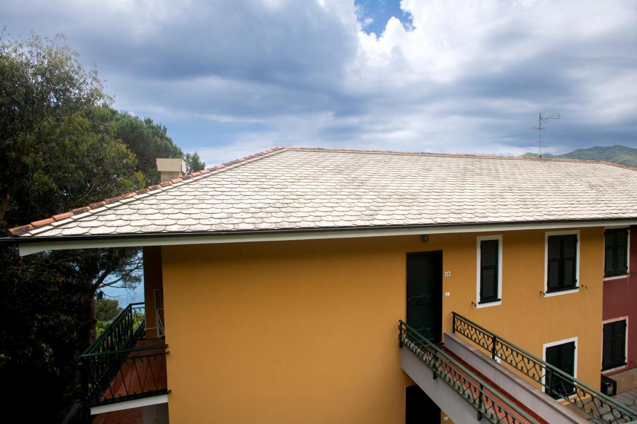 080 - La Villa Storica Il Vigneto 45B, Terrazza Sul Mare - Parcheggio Privato Gratis Moneglia Exteriör bild
